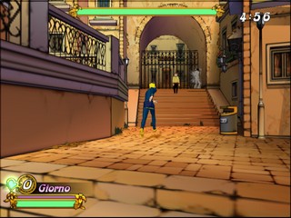 Emulação - Jojo no Kimyou na Bouken: Ougon no Kaze in-game no Play! (PS2) 